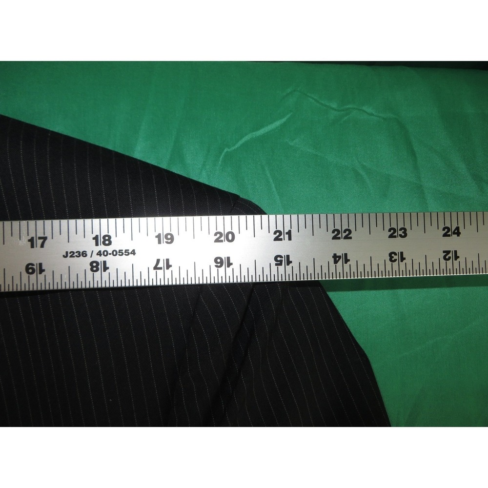 Jos. A. Bank Mens 46R Pinstripe Suit 100% Wool Charcoal Grey 2-Piece 40x26 Pants - Picture 14 of 16